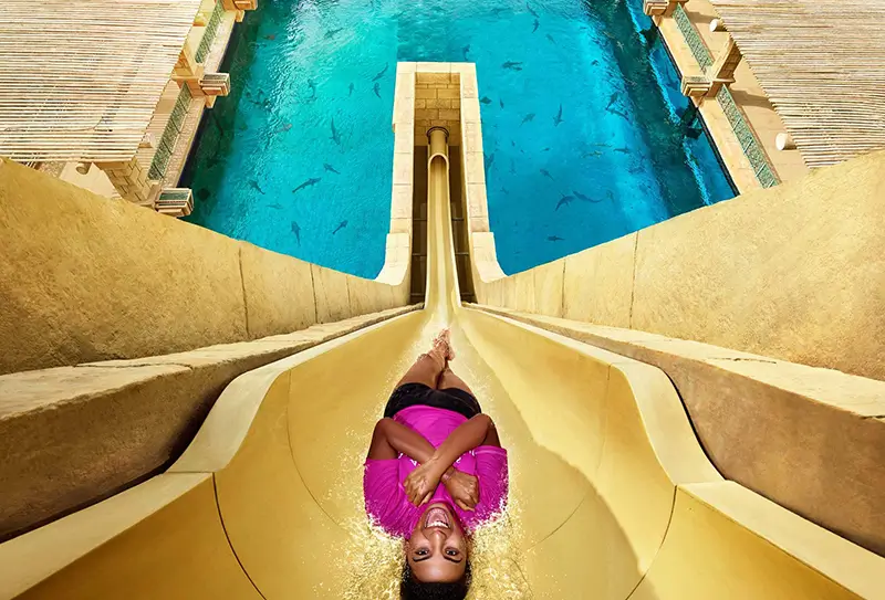 Аквапарк «Аквавенчер» в Дубае на острове Палм-Джумейра 1